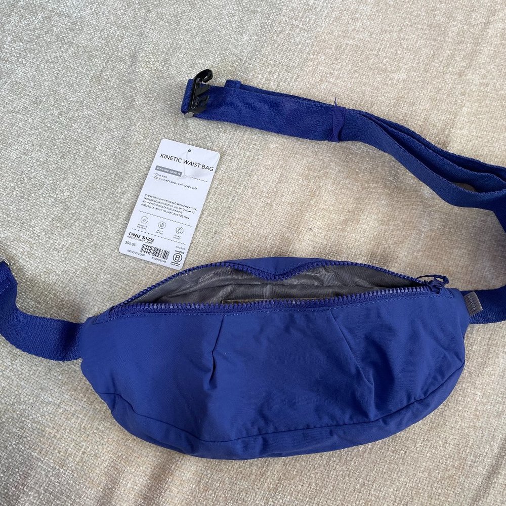 Athleta Kinetic Waist Bag Merlin Blue Discontinued
